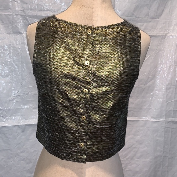 Gianni Bini metallic sleeveless top, XS. NWT - Picture 2 of 6